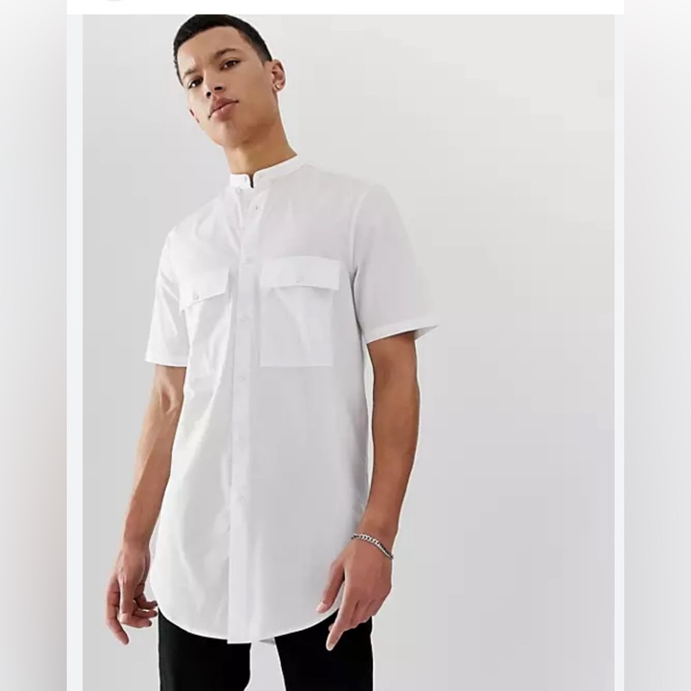 NWT ASOS White Button down dress
